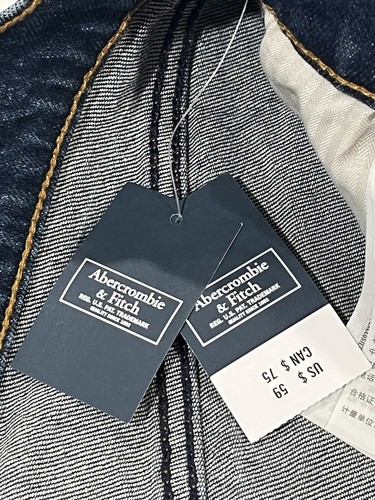 ABERCROMBIE & FITCH~NWT *HIGH RISE MOM SHORTS* DISTRESSED DENIM (30/10) - Picture 8 of 12