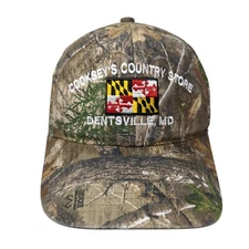 Cookseys Country Store Dentsville MD Strapback Trucker Hat Camo OS Mesh Realtree