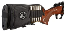 Hunters Specialties 01620 Buttstock Shell Holder W/Pouch Holds 5 Cartridges Blac