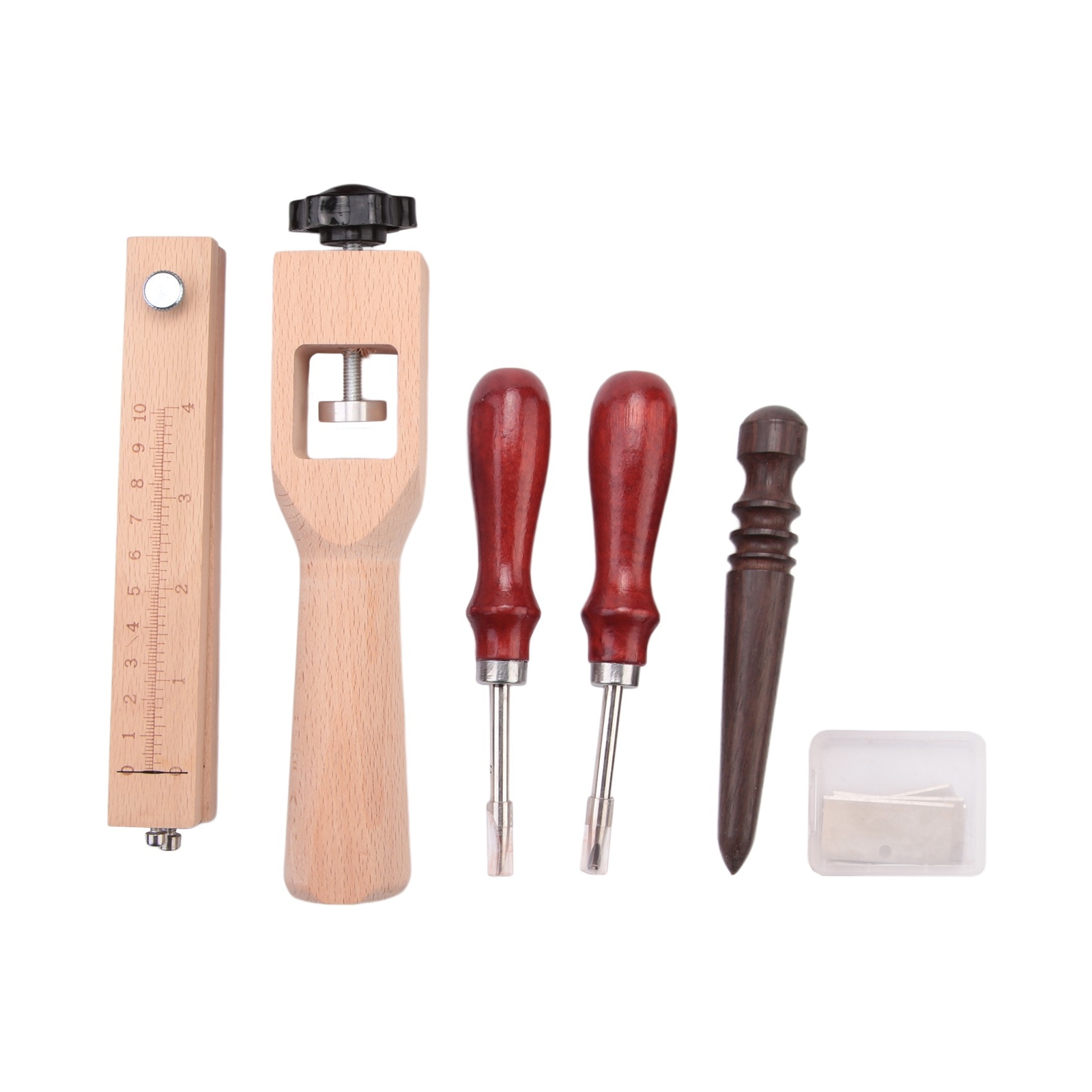 4Pieces Leather Strap Cutter Adjustable Leather Strip Cutter Strap Cutter8283