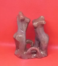 "Two Dream Dances" - Expensive Clay sculpture. All Original. Hand made & glazed.