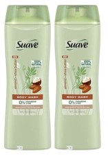 2 Pack Suave 100% Natural Almond & Shea Butter Purifying Body Wash 18 oz 0.94 per gallon