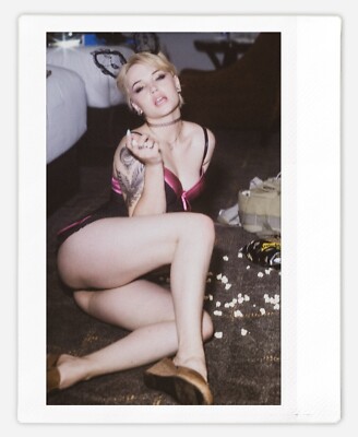 Art pinup bunny model Cheyanne Instax Wide Instant Film Print Fujifilm