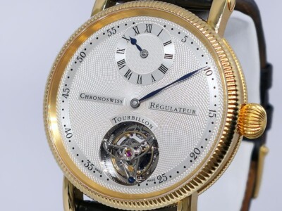 Chronoswiss Regulateur Tourbillon CH3121 18k Yellow Gold 38mm $42,000 LNIB 