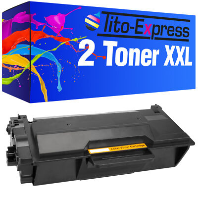 Toner Kartusche 2x XXL PlatinumSerie für Brother TN-3480 DCPL5500DN DCPL6600DW