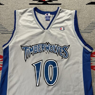 Vintage 90s Minnesota Timberwolves #10 Wally Szczerbiak Champion