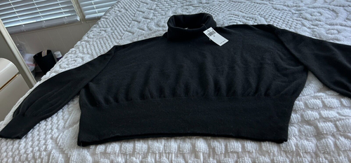 $325.NEW-Lauren Ralph -Women black cashmere sweater.XL.41381-USA - Picture 2 of 15