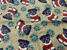 Door Draft Blocker Stopper  Dog 36" Unfilled Flannel Fabric NEW Cottage Core USA