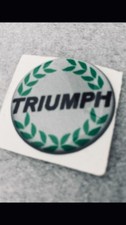 Triumph Laurel Green SELF ADHESIVE STEERING WHEEL/GEARKNOB BADGE