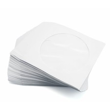 200 CD H&uuml;llen H&uuml;lle aus Papier mit Fenster und Lasche 200 St&uuml;ck