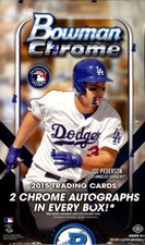 2015 BOWMAN CHROME BASEBALL HOBBY 12 BOX CASE BLOWOUT CARDS