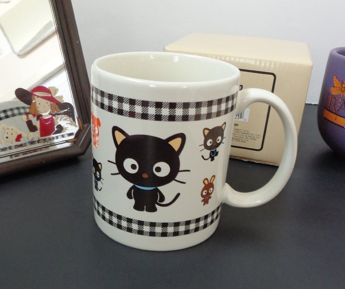 Sanrio Hello Kitty 2000 Chococat Plaid & Friends Ceramic Drinking