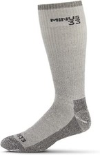USA Made - Ski and Snowboard Socks - Over Medium, S99 Expedition Gray Heather