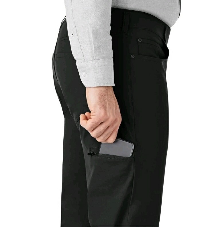 Men's Straight fit DENALI pant Black size 36x32. Durable Stretch UPF 50