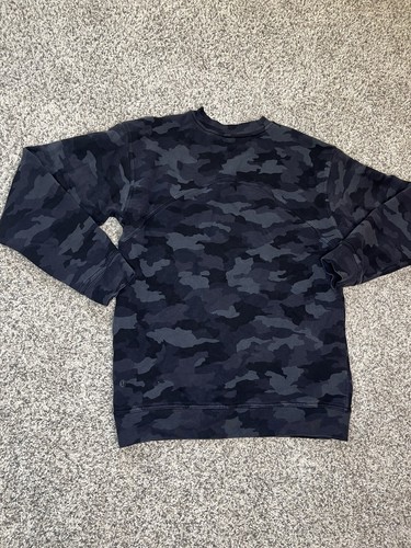 Lululemon All Yours Crew Fleece Pullover Sweatshirt Women’s Sz 8 Black Camo - Picture 3 of 7