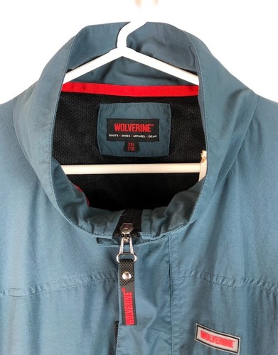 Wolverine Men's Water Repellent Nylon Jacket Blue XXL - Picture 3 of 10