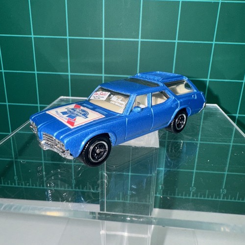 2011 Matchbox #18 '71 Oldsmobile Vista Cruiser (Blue) - “For Sale” Pabst - Picture 3 of 12