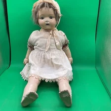Antique 1930's Effanbee Sleepy Eyes Composition Doll Made By National Doll Co.