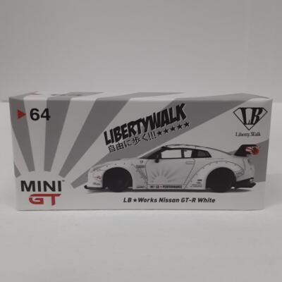 MINIGT 1/64 LB★WORKS Nissan GT-R White MINI GT LB Works Nissan GT-R Matte White #9 Toys“R”Us Japan