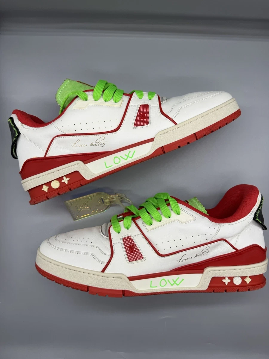 Louis Vuitton Trainer Neon Red for sale | eBay