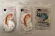Target Up&Up 2x Compact Powder Puffs (4ct Ea), 1x Eye Shadow Applicators (24ct)