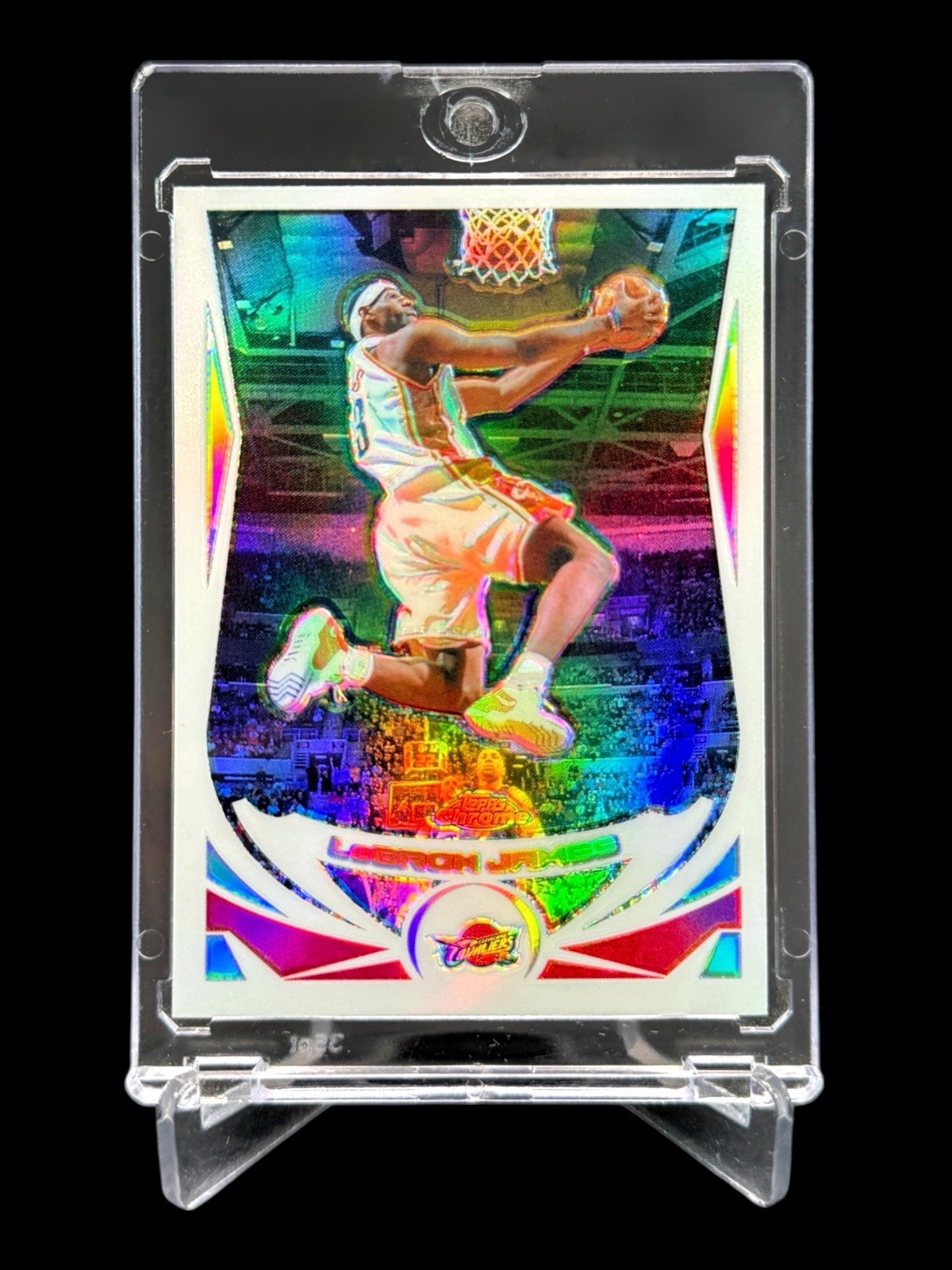2004/05 Topps Chrome LEBRON JAMES REFRACTOR #23 HOLO SSP 2ND YEAR RC🔥RARE🔥