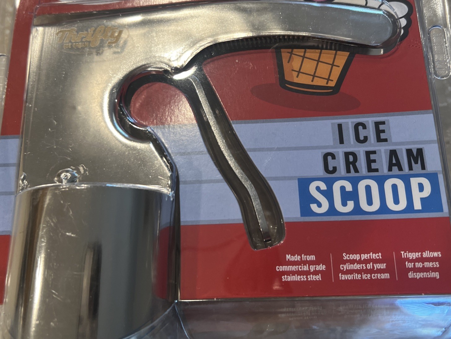 Thrifty ICE Cream Perfect Scoop  NEW  Commercial Grade Stainless Steel Trigger