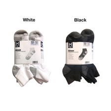 Member's Mark Mens Athletic Quarter Sock, 10-Pack, Shoe Size 6-12