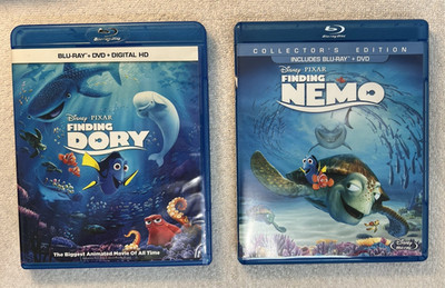 Blu-ray - Finding Dory / Finding Nemo - Movies - Tested - Two Movies