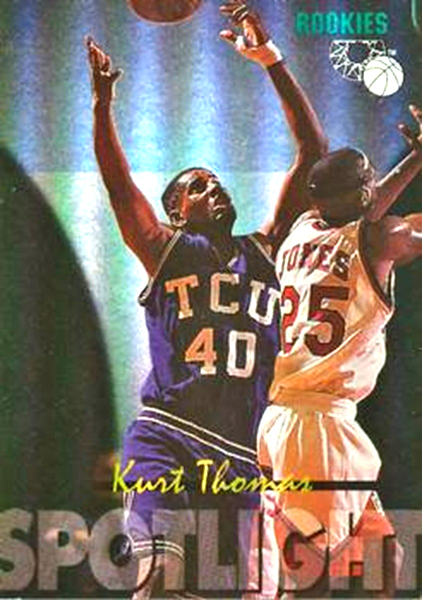 1995 Classic SPOTLIGHT #RS9 Kurt Thomas RC TCU Horned Frogs Miami Heat