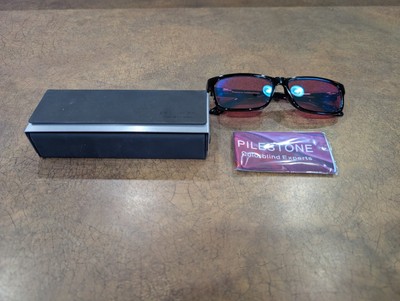 Pilestone Color Blind Experts The Casual Black Rim Wayfarer Excellent Condition