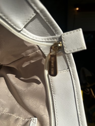 Michael Kors Leder Schultertasche camel und weiß sehr gepflegt Handtasche 2-farbig - Bild 10 von 13