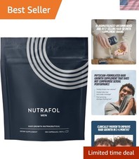 Clinically Tested Men's Hair Growth Supplements - 1 Supply, Natural Ingredients