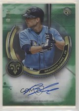 2019 Topps Triple Threads Rookie Emerald 8/50 Brandon Lowe #RAU-BL Auto 4l3