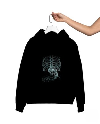 Alien Xenomorph X-Ray Hoodie Graphic Mens Sweatshirt Hoodie S M L XL 234XL