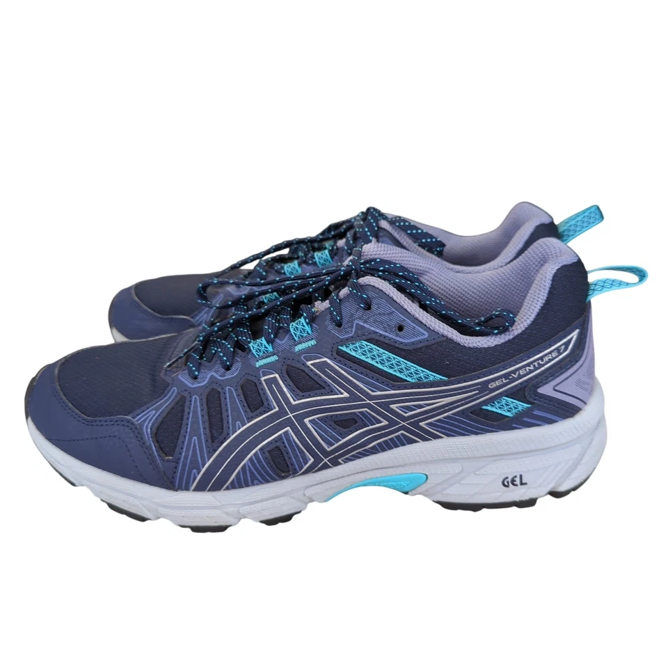 Zapatillas de trail para correr ASICS GEL Venture 7 para mujer talla 10 ancho púrpura 1012a477 Foto 2 de 4
