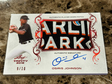 OSIRIS JOHNSON 2018 Leaf Trinity Patch Autograph #PA-OJ1 Marlins /10