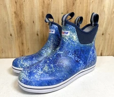 Xtratuf Ankle Deck Boots Men's SIZE 11 Waterproof Rubber Fishing XMAB-MOC (Z)