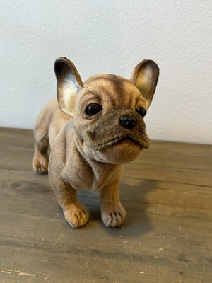 Hansa Beige French Bulldog Standing Beige 6597 Soft Toy Dog Collectible