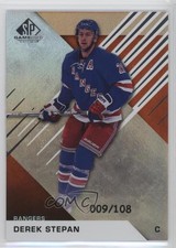 2016-17 SP Game Used Orange Rainbow Draft Year 9/108 Derek Stepan #66 19pt