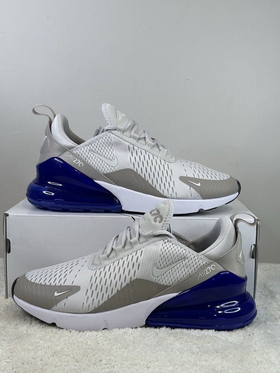 Nike Air Max 270 Shoes Mens Size 9 White Blue Mesh Athletic Running AH8050-031 Nike Air Max 270 Vast Grey Summit White Racer Blue AH8050  main image 2