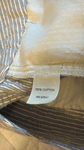 Pantalones a rayas J.Jill ajuste genuino debajo de la cintura. Seersucker. Talla 8 - Imagen 7 de 10