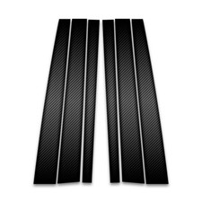 6pc Carbon Fiber Pillar Post Covers For 1998-2007 Toyota Land Cruiser 6pc Carbon Fiber Pillar Post Covers For 1998-2007 Toyota Land Cruiser