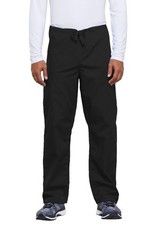 Scrubs Cherokee Workwear Men's Drawstring Cargo Pant 3XL SHORT 4100S BLKW Black