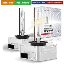 Xenon HID Headlight Bulbs - 4300K 35W High Low Beam Replacement Lights - Pack...