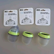 Como Tomo Replacement, Silicone Nipple 0-6 Months 3 Sets and 3-4oz. bottles