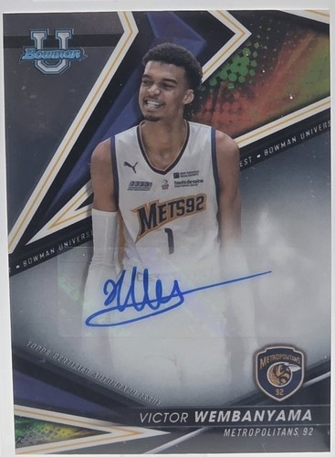 シングルカード 22-23 Bowman Best RCVictor Wembanyama 2022-23 Bowman Best University Victor Wembanyama RC | eBay