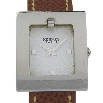 HERMES Belt watch Watches BE1.110 WhiteDial Stainless Steel/leather Quartz... 44812541.webp main image 2