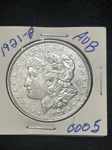 1921-P Morgan Silver Dollar AU Brilliant