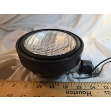 Vintage 5 Round Utility Work Light Tractor Fog Lamp Black Housing Swivel Mount Vintage 5 Round Utility Work Light Tractor Fog Lamp Black Housing Swivel Mount